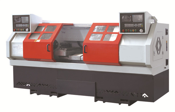 Doppia macchina del tornio di CNC del fuso, filettatrice capa di orizzontale 2